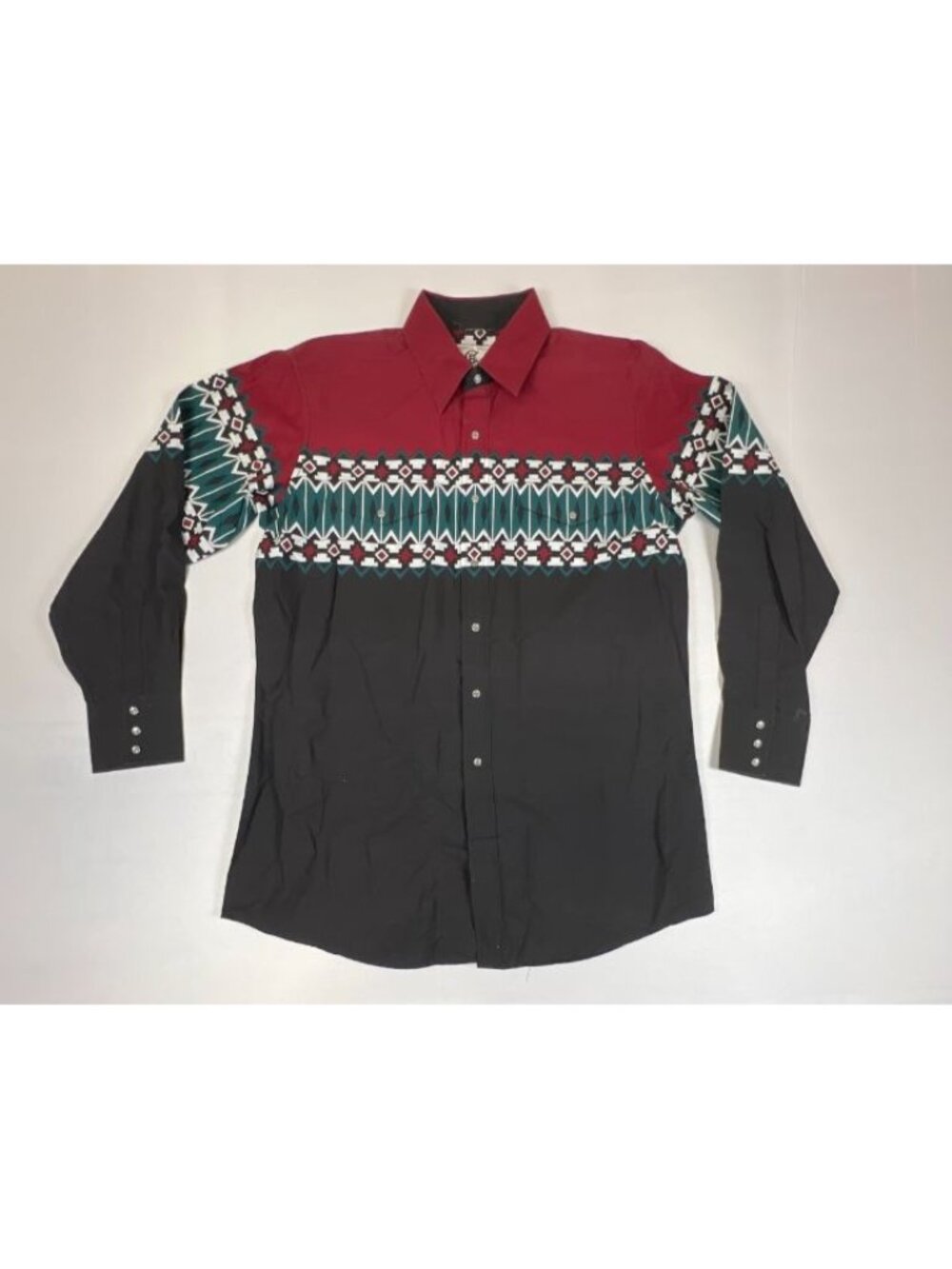 Vintage 90s Corral West Ranchwear Western Shirt Southwestern Pattern L
